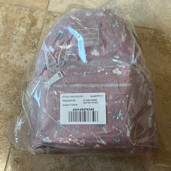 Brand new Loungefly Disney Parks Christmas mini backpack - Picture 2 of 6